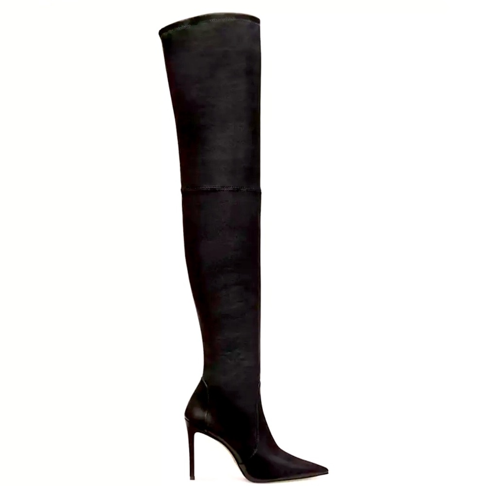 STUART WEITZMAN Ultrastuart over the knee Fabric stiletto boots Sz 8
